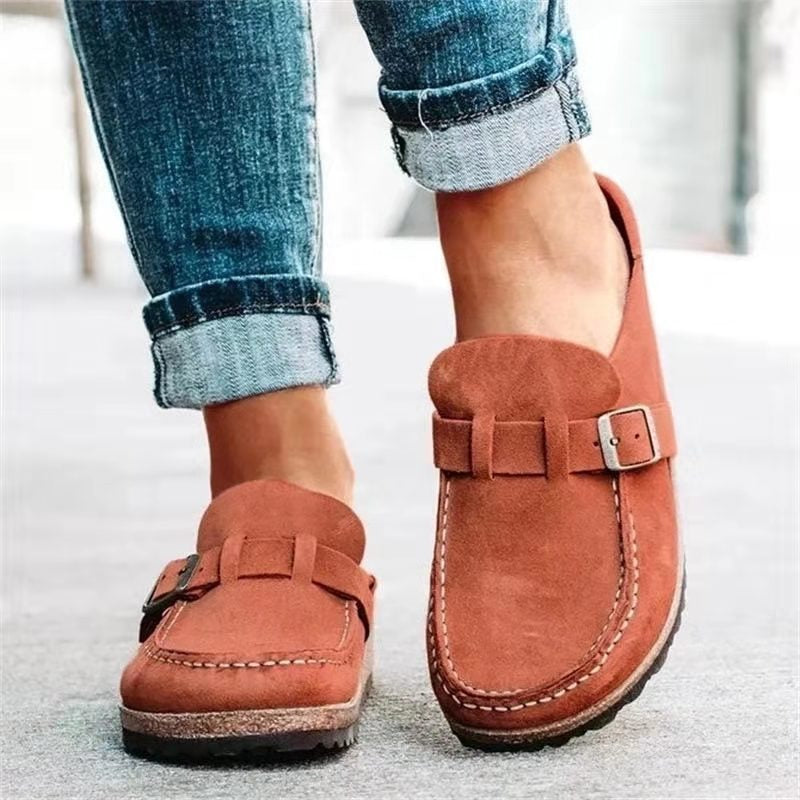 Damskie Mokasyny na Płaskiej Podeszwie | Skórzane Wykończenie | Wygodne Slip-On | Styl Casual