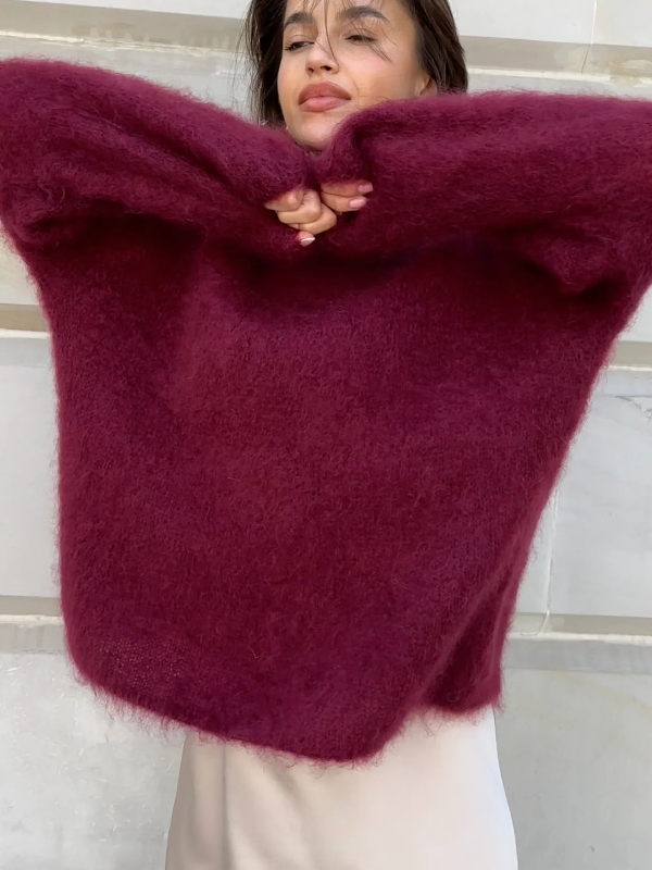 Sweter z Miękkiej Przędzy | Oversize | Komfort na Co Dzień