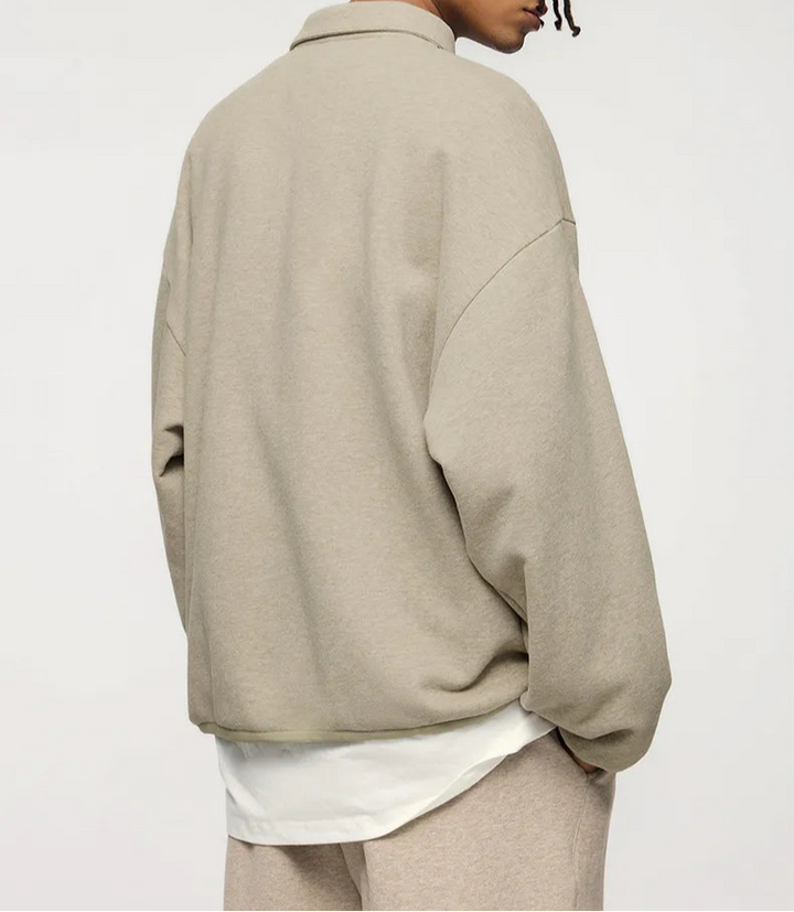 Sweter Polo Dzianinowy Męski | Klasyczny Kołnierzyk | Miękki i Wygodny Fason