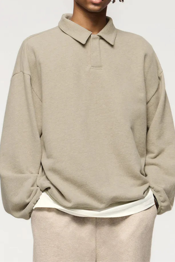 Sweter Polo Dzianinowy Męski | Klasyczny Kołnierzyk | Miękki i Wygodny Fason