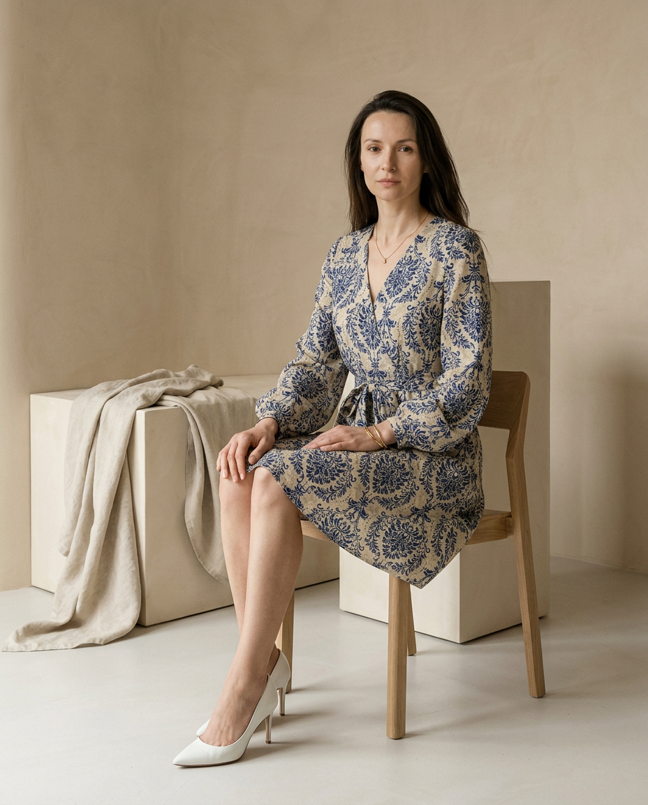 Sukienka Damska Krótka Sukienki Letnie | Luźny Krój | Bufiaste Rękawy | Na Lato