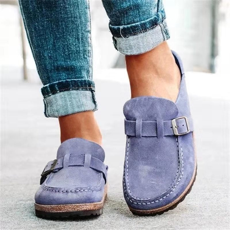 Damskie Mokasyny na Płaskiej Podeszwie | Skórzane Wykończenie | Wygodne Slip-On | Styl Casual