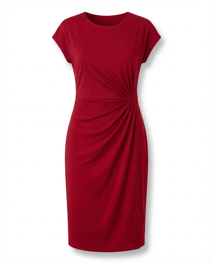 Sukienka Damska Letnia | Prosta Sylwetka | Klasyczny Dekolt | Na Co Dzień