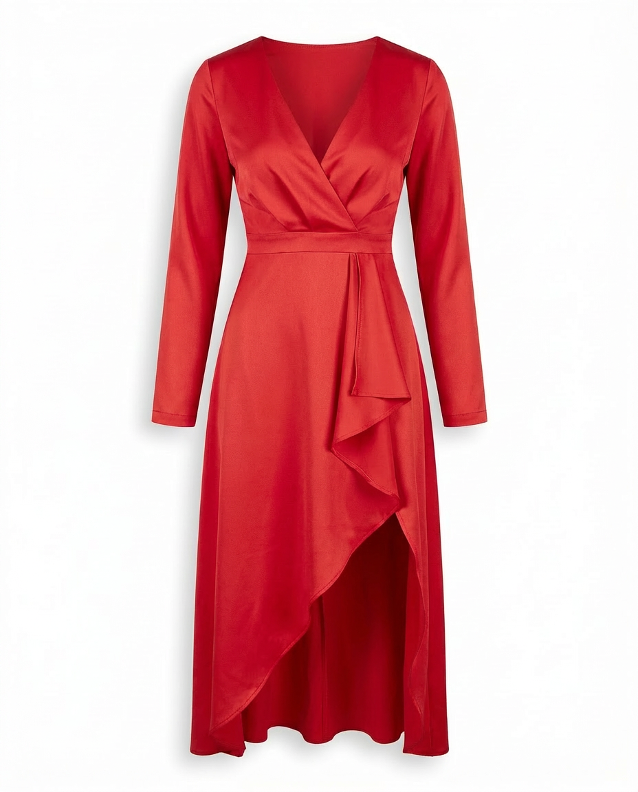 Sukienka Damska Codzienna Sukienki Letnie | Prosty Krój | Długie Rękawy | Na Co Dzień