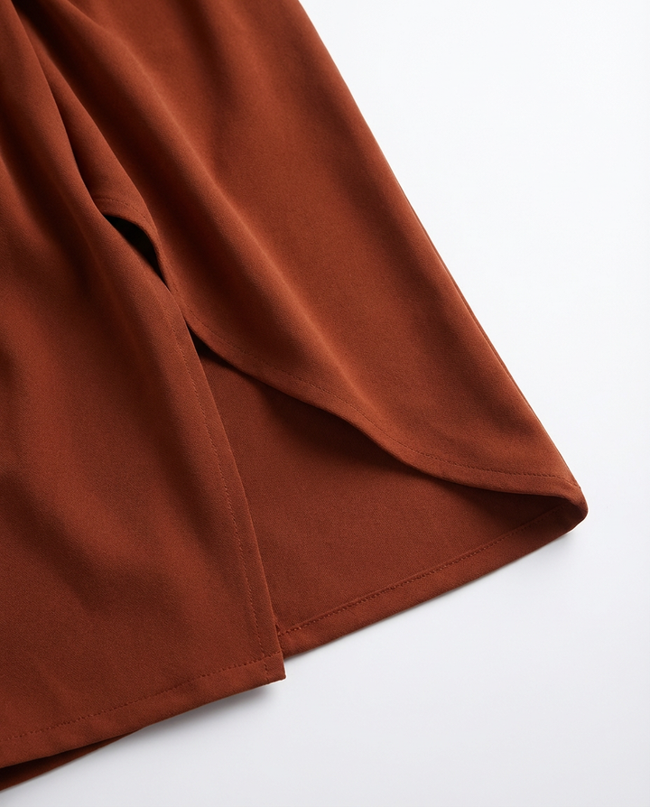 Sukienka Midi Damska Kopertowa | Regulowany Krój | Wygodne Wiązanie | Na Co Dzień i Na Wyjścia