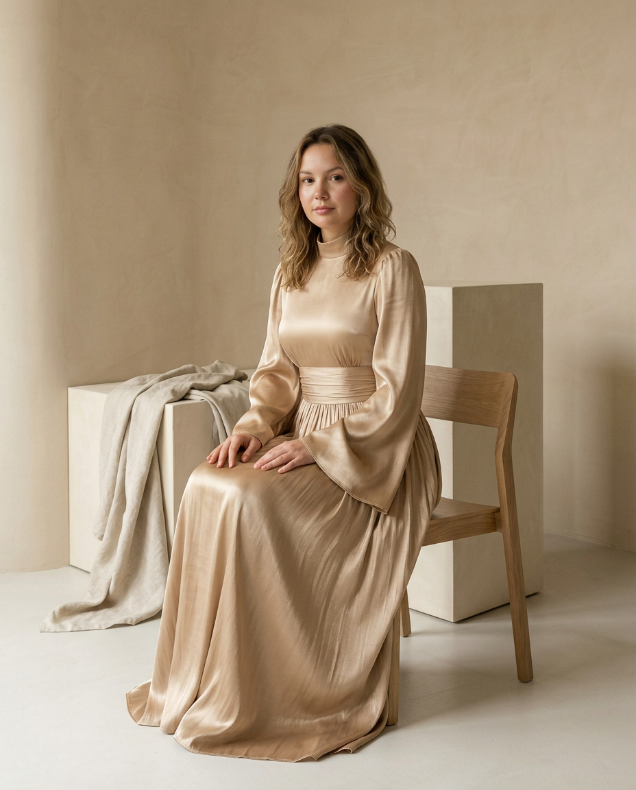 Sukienka Damska Na Wesele | Luźny Krój | Regulowany Pasek | Na Co Dzień lub Na Specjalne Okazje