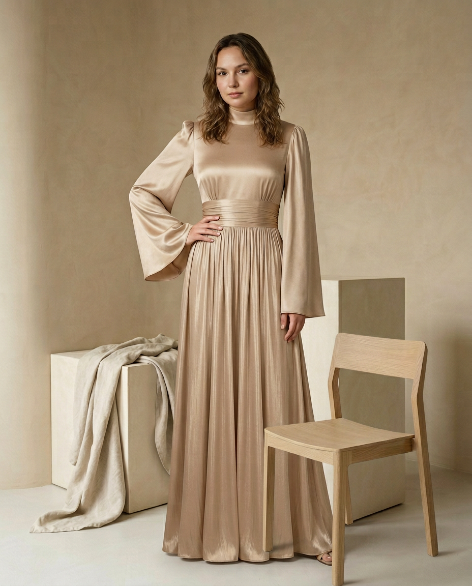 Sukienka Damska Na Wesele | Luźny Krój | Regulowany Pasek | Na Co Dzień lub Na Specjalne Okazje