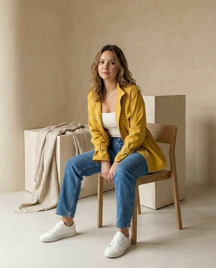 Kurtka damska | Dopasowana | Wiatroszczelna | Na jesień