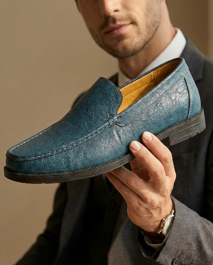 Mokasyny Męskie Skórzane | Klasyczny Krój | Komfortowa Konstrukcja | Na Co Dzień