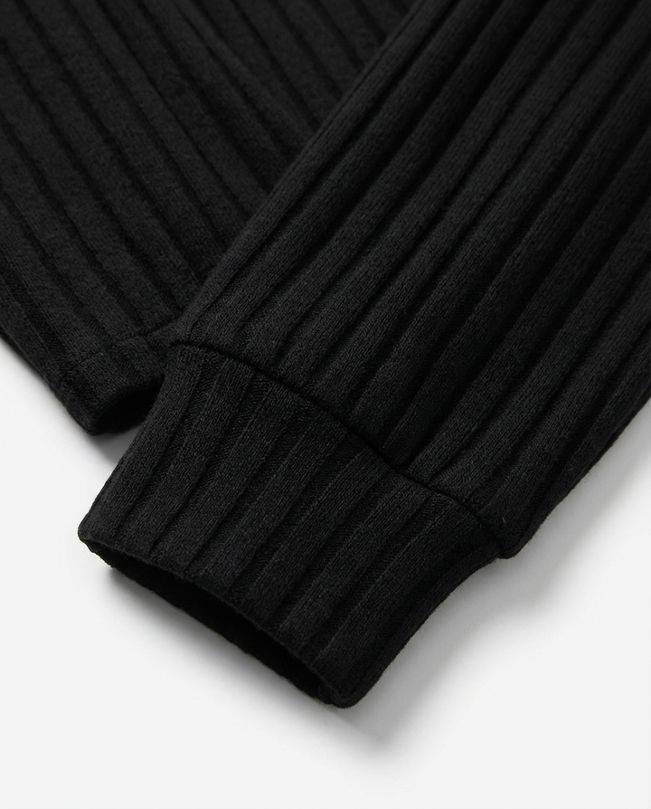 Damski Komplet Dzianinowy | Prążkowana Tkanina | Swobodny Krój | Na Co Dzień i Do Domu - 6