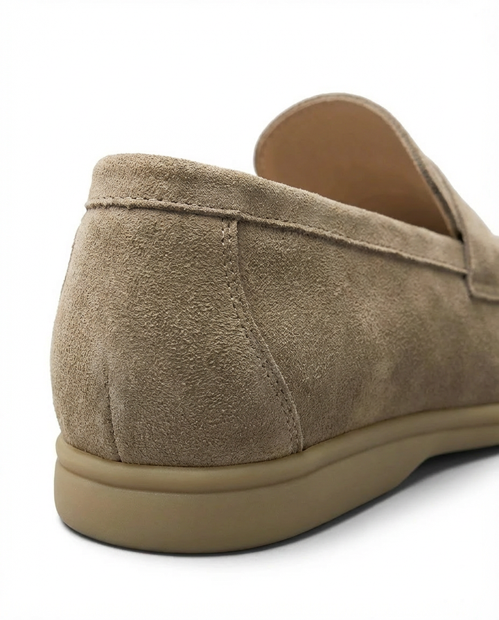 Mokasyny męskie zamszowe | Klasyczny krój | Wsuwane | Na wiosnę i lato