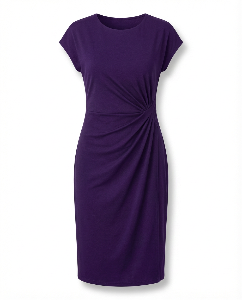 Sukienka Damska Letnia | Prosta Sylwetka | Klasyczny Dekolt | Na Co Dzień