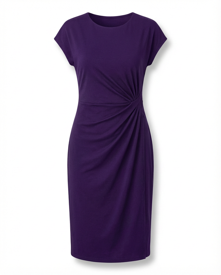 Sukienka Damska Letnia | Prosta Sylwetka | Klasyczny Dekolt | Na Co Dzień