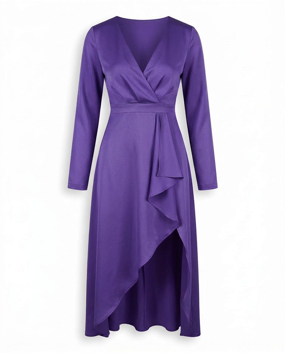 Sukienka Damska Codzienna Sukienki Letnie | Prosty Krój | Długie Rękawy | Na Co Dzień