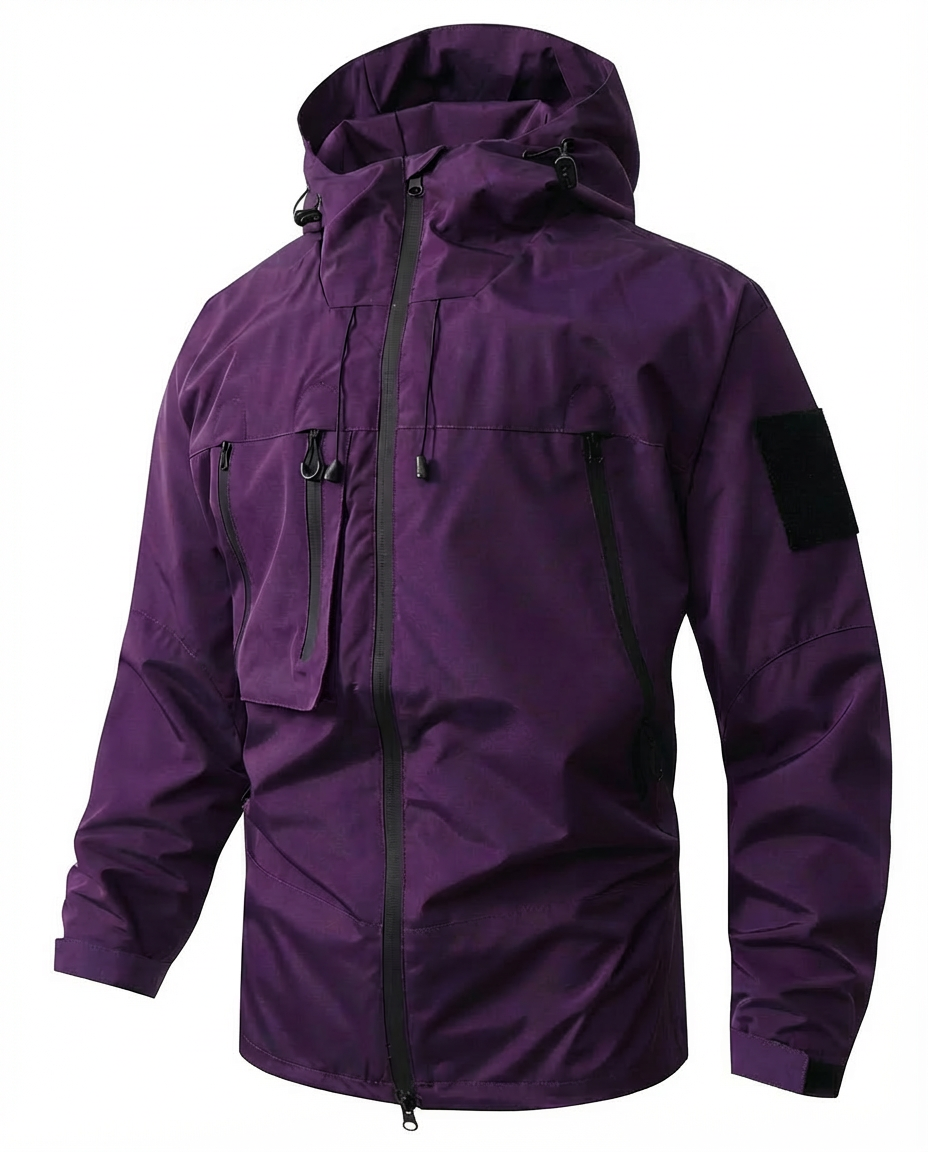 Kurtka Męska Wodoodporna | Regularny Krój | Oddychający Materiał | Na Jesień