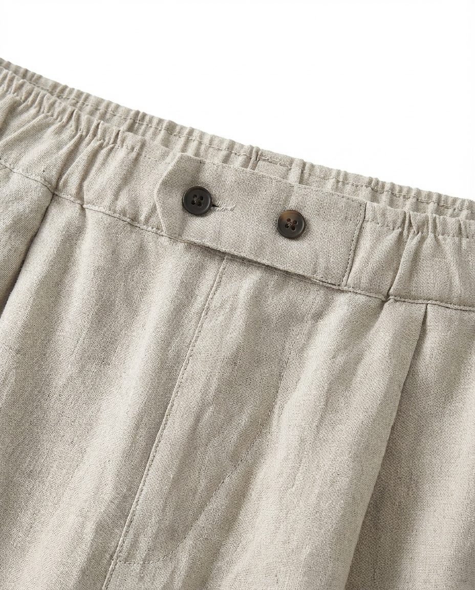 Spodnie Damskie Lniane Klasyczne | Luźny Krój | Wysoka Jakość | Na Co Dzień