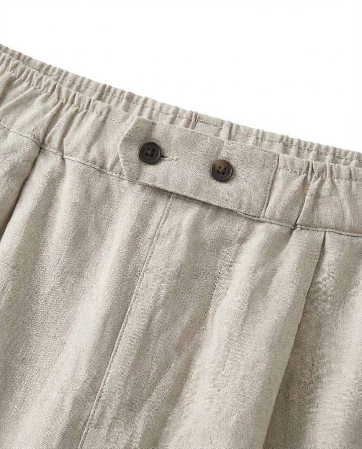 Spodnie Damskie Lniane Klasyczne | Luźny Krój | Wysoka Jakość | Na Co Dzień