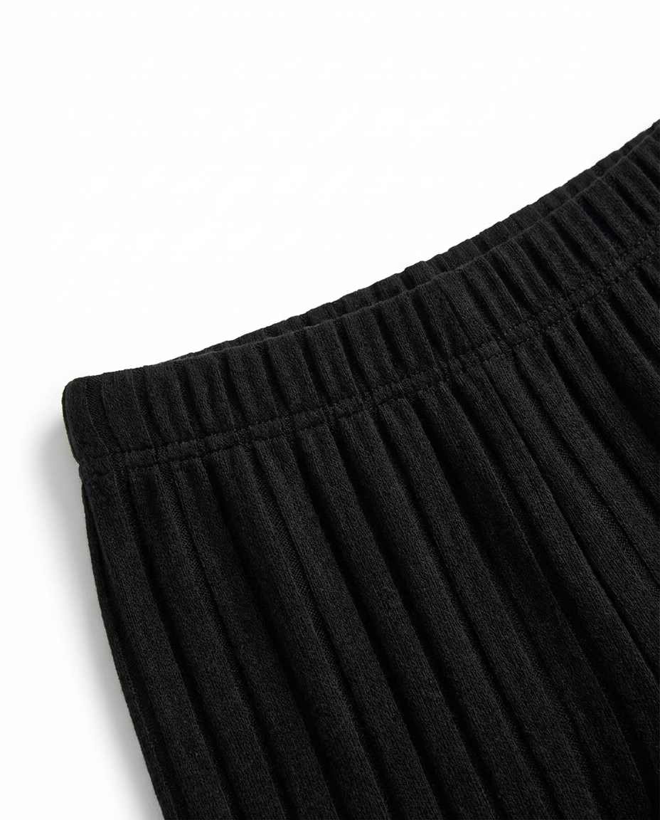 Damski Komplet Dzianinowy | Prążkowana Tkanina | Swobodny Krój | Na Co Dzień i Do Domu - 8