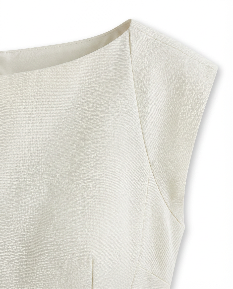 Sukienka Damska Midi Letnia | Dopasowany Krój | Ozdobne Marszczenia | Na Lato