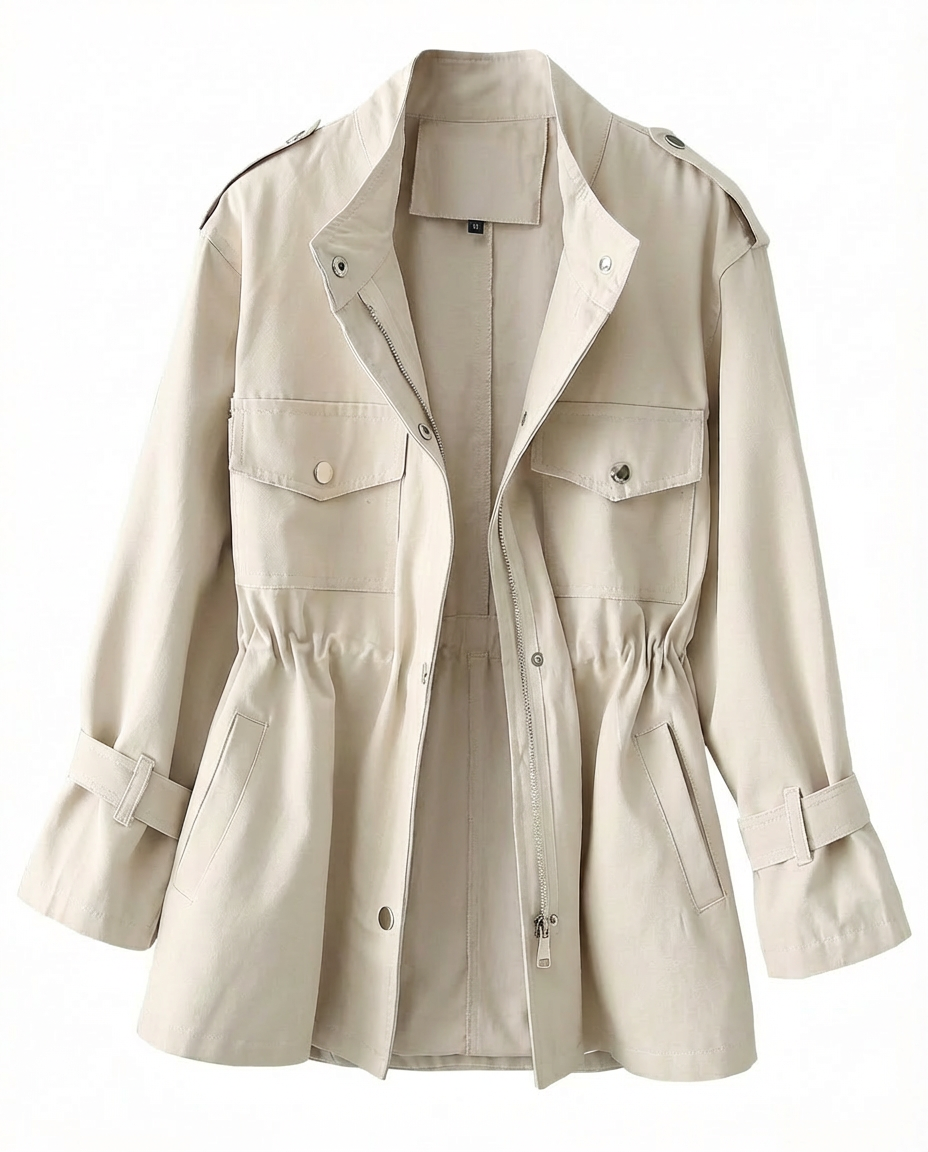 Kurtka damska | Dopasowana | Wiatroszczelna | Na jesień