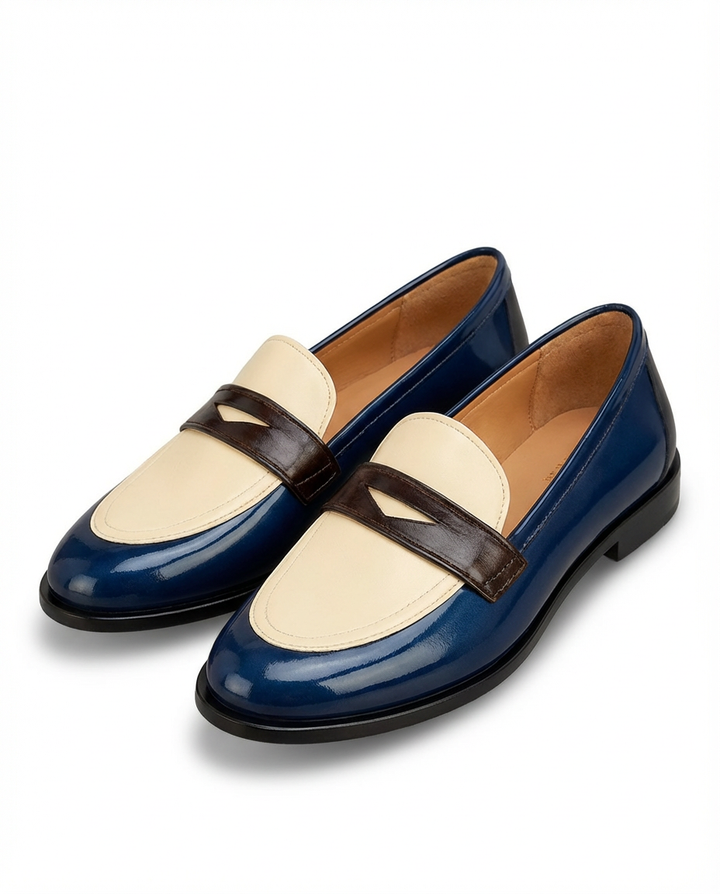 Mokasyny Damskie Mokasyny | Płaski Krój | Okrągły Nosek | Na Co Dzień