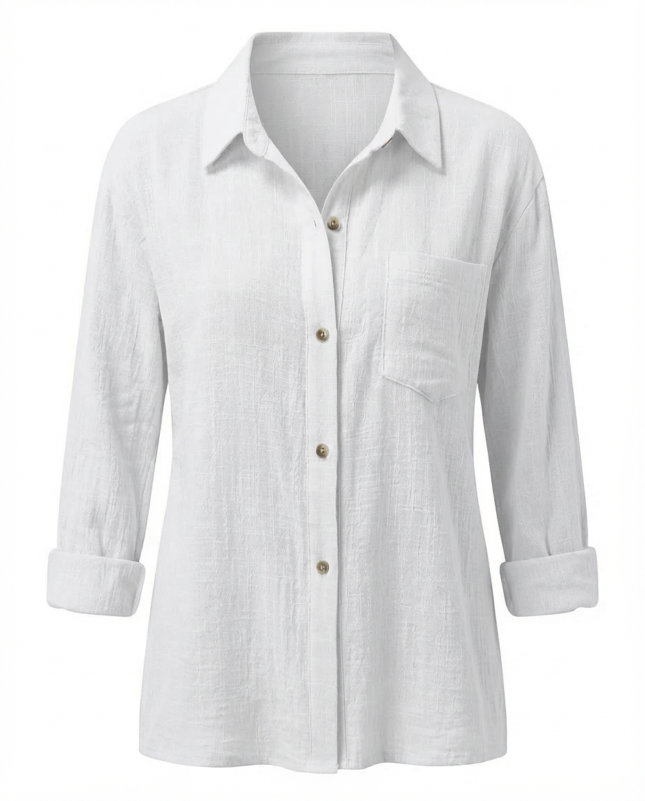 Bluzka Damska Elegancka | Luźny Krój | Miękka Tkanina | Na Wiosnę i Jesień