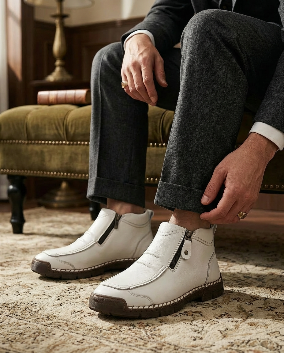 Męskie ergonomiczne buty ortopedyczne | Wygodne dopasowanie | Wsparcie ortopedyczne | Na co dzień