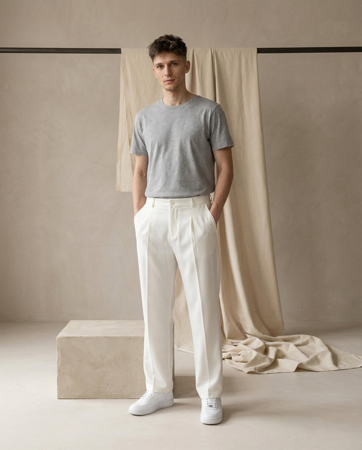 Spodnie Męskie Spodnie Dresowe Męskie | Prosty Krój | Wygodny Pas | Na Co Dzień