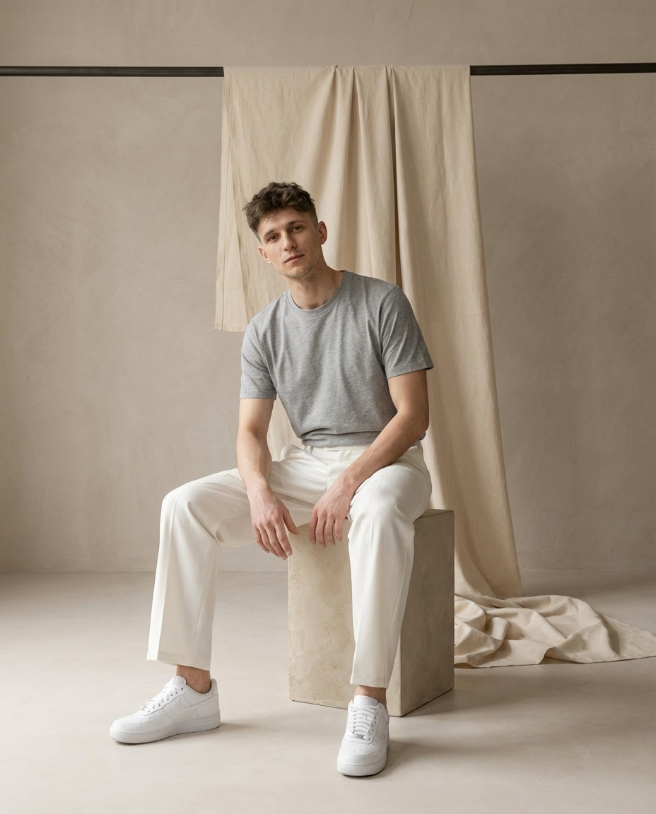 Spodnie Męskie Spodnie Dresowe Męskie | Prosty Krój | Wygodny Pas | Na Co Dzień