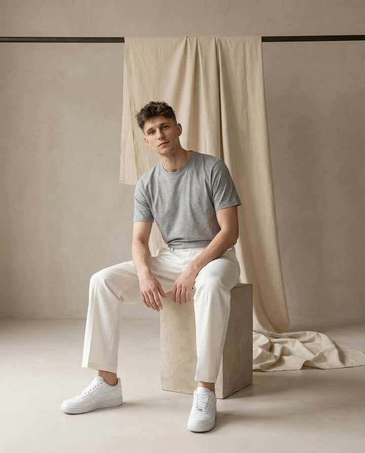 Spodnie Męskie Spodnie Dresowe Męskie | Prosty Krój | Wygodny Pas | Na Co Dzień