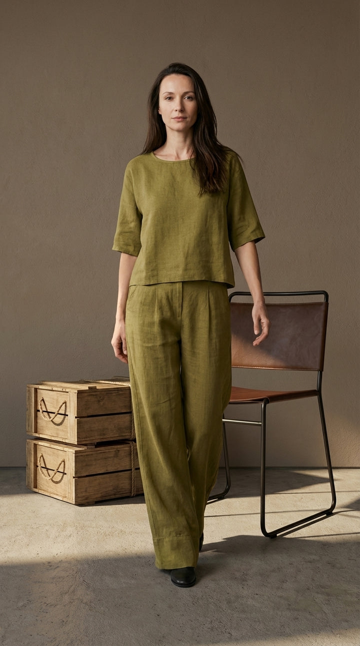 Zestaw Dresowy Damski | Luźny Krój | Praktyczne Kieszenie | Na Lato