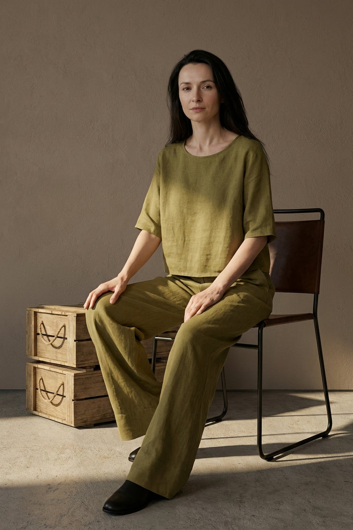 Zestaw Dresowy Damski | Luźny Krój | Praktyczne Kieszenie | Na Lato