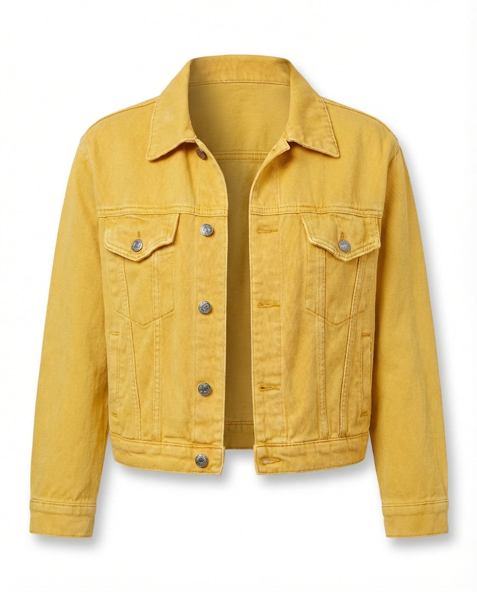 Kurtka Dżinsowa Damska Dzinsowka | Klasyczny Krój | Wytrzymały Materiał | Na Co Dzień