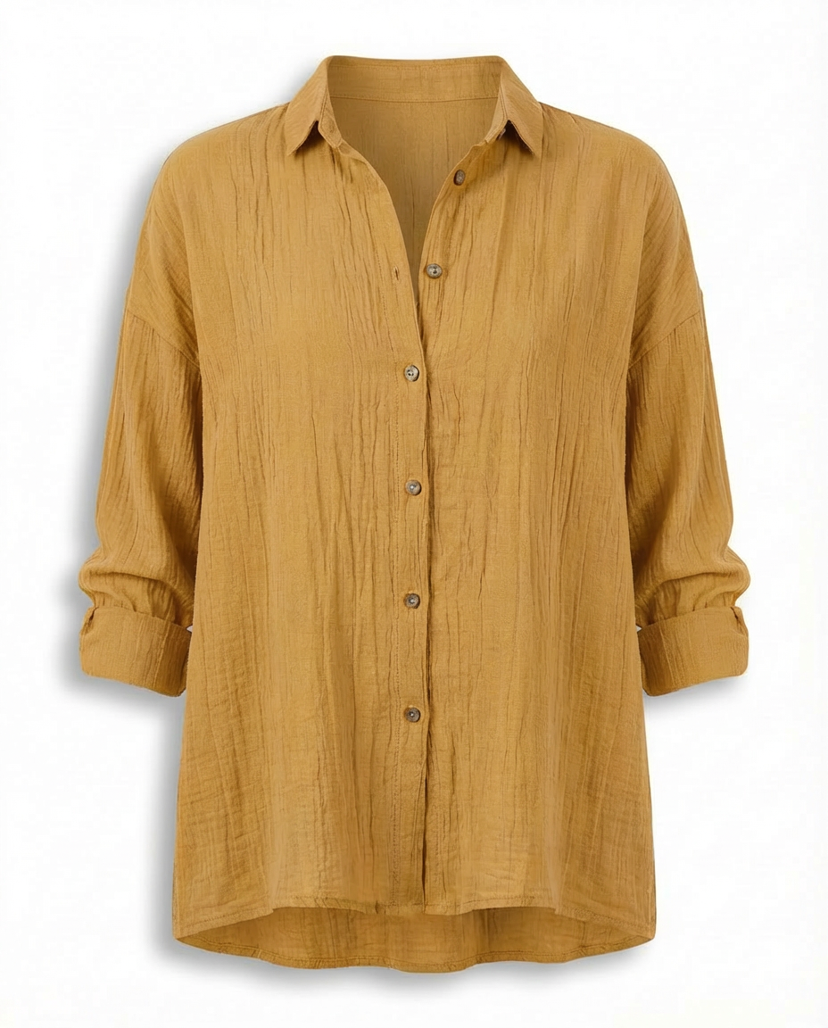 Koszula Damska Elegancka | Dopasowany Krój | Plisowany Design | Do Pracy i Na Wyjścia