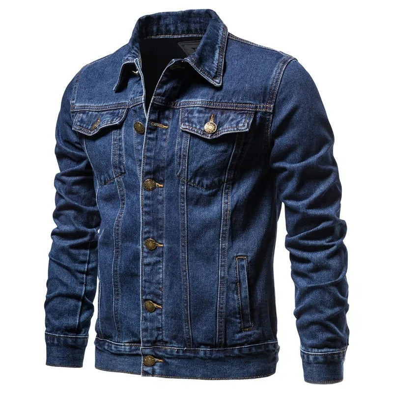 Kurtka Jeansowa Męska | Denim | Klasyczny Krój | Idealna na Przejściowe Sezony