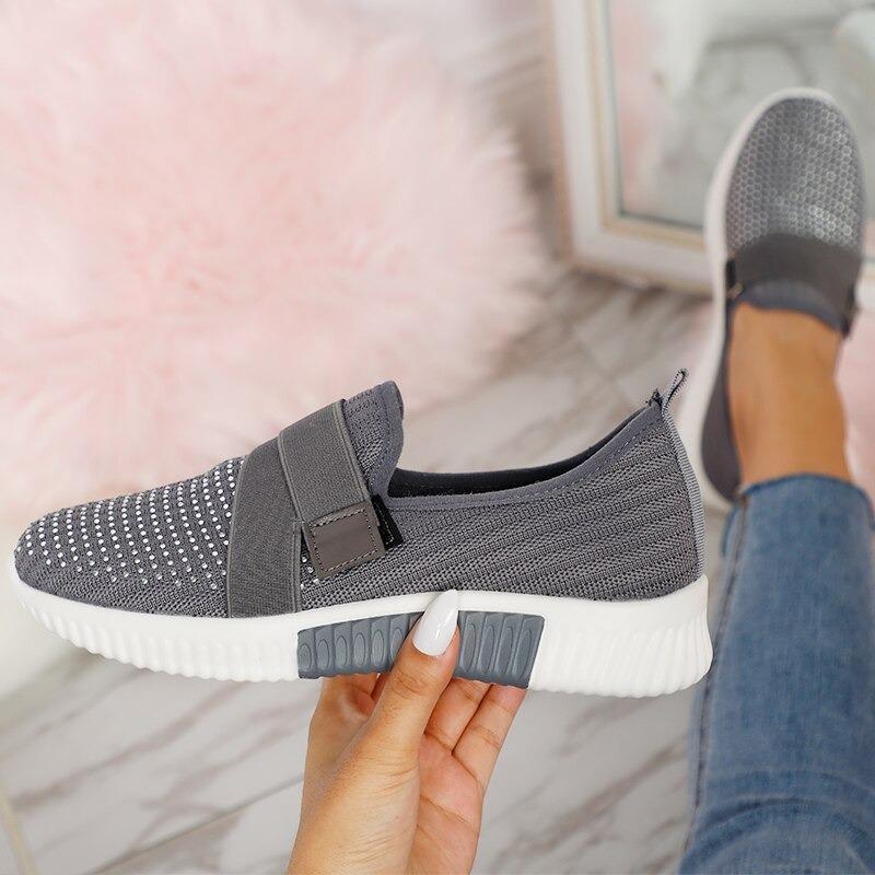 Damskie Buty Sportowe | Oddychająca Siateczka | Wsuwany Model | Na Co Dzień i Spacery