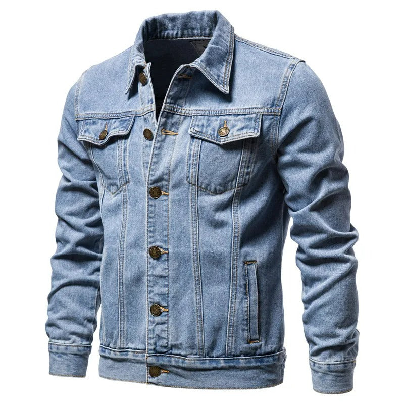 Kurtka Jeansowa Męska | Denim | Klasyczny Krój | Idealna na Przejściowe Sezony