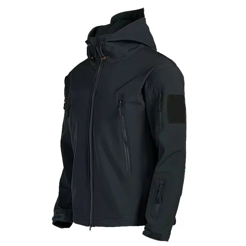 Kurtka Softshell Męska | Funkcjonalna Dzianina | Sportowy Krój z Kapturem