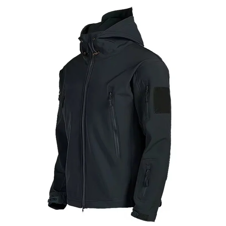 Kurtka Softshell Męska | Funkcjonalna Dzianina | Sportowy Krój z Kapturem