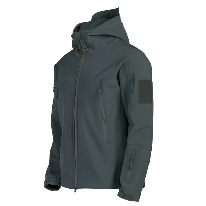 Kurtka Softshell Męska | Funkcjonalna Dzianina | Sportowy Krój z Kapturem