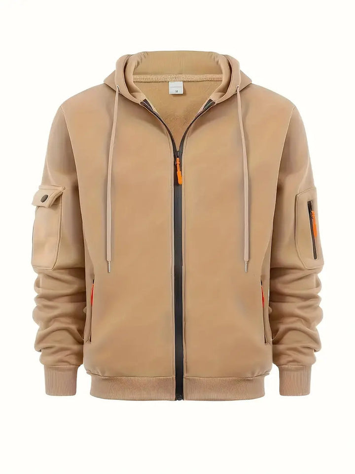 Bluza Męska z Kapturem | Styl Uliczny | Praktyczne Kieszenie | Na Co Dzień i na Zewnątrz