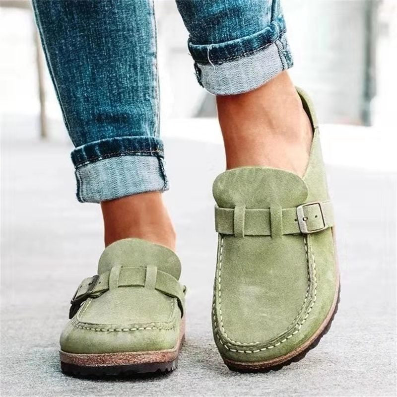 Damskie Mokasyny na Płaskiej Podeszwie | Skórzane Wykończenie | Wygodne Slip-On | Styl Casual