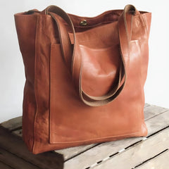 Damska Torebka Shopper | Duża Pojemna Torba | Skórzana