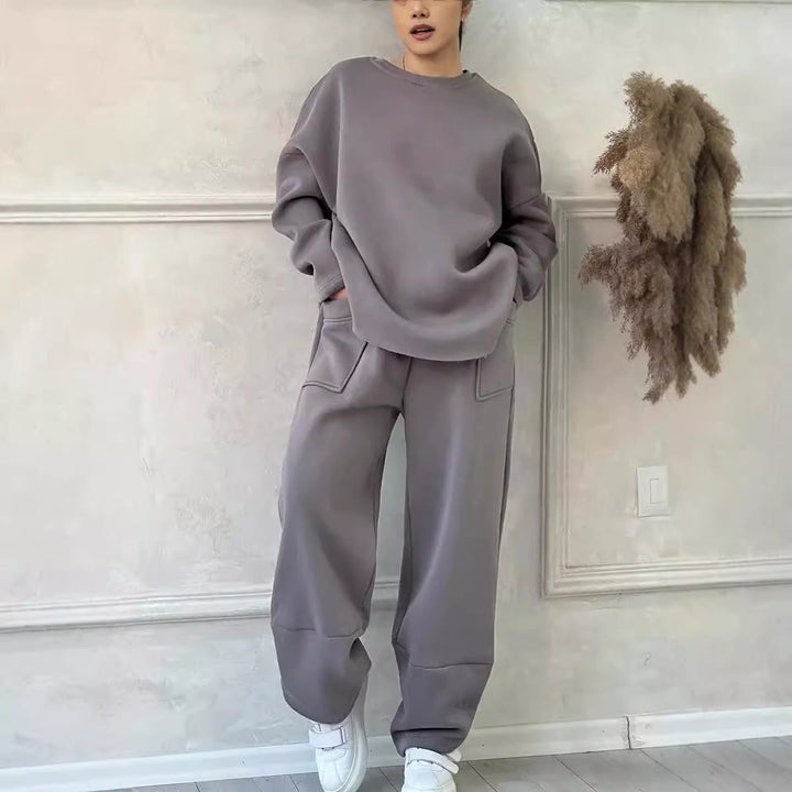 Damski Zestaw Dresowy | Oversize | Minimalistyczny Styl | Komfort na Co Dzień