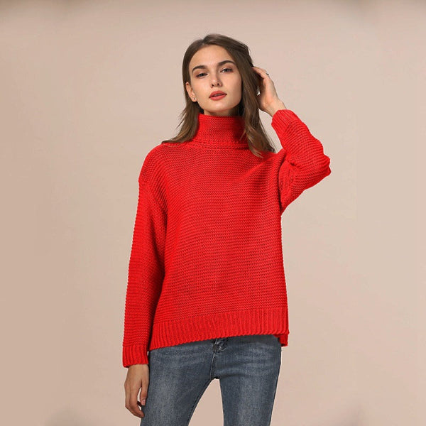 Sweter z Golfem | Gruby Splot | Klasyczny Oversize