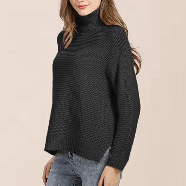 Sweter z Golfem | Gruby Splot | Klasyczny Oversize
